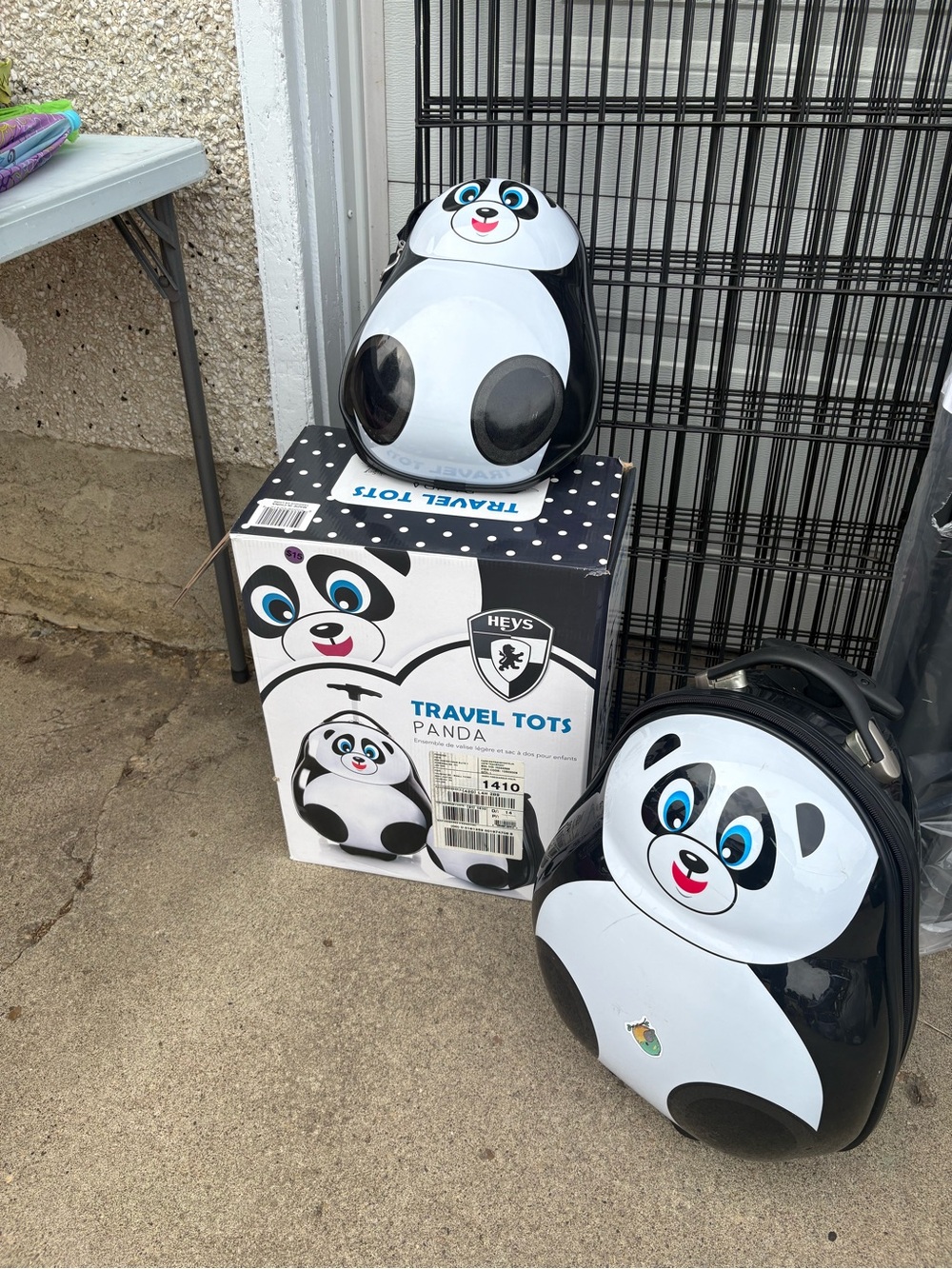 Heys Travel Tots Panda Kids Backpack - Black & White